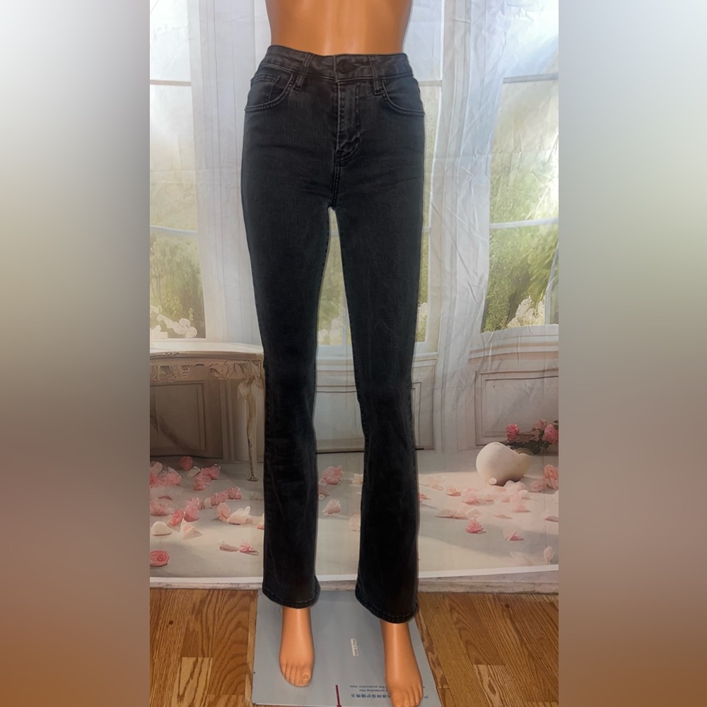Frame Denim Black Flare Jeans